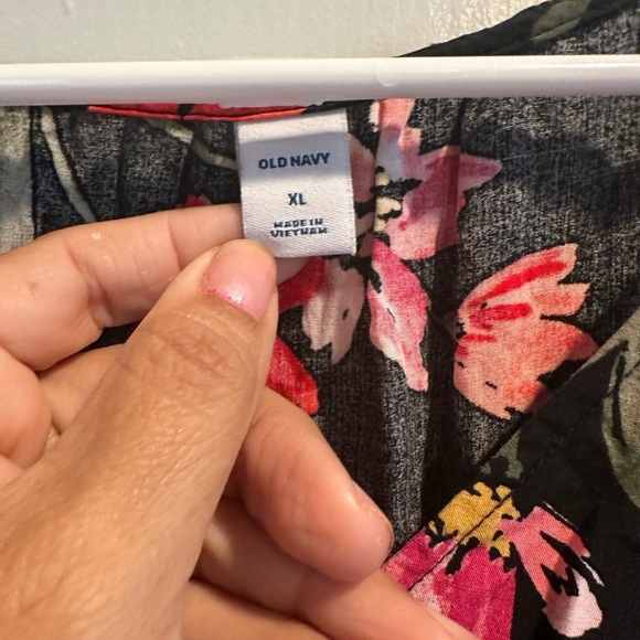 Black flower Dress size XL - Picture 2 of 5